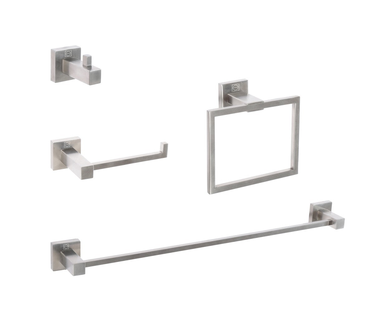 Elegant Lighting - HWB-12S4BNK - 4-Piece Bathroom Hardware Set - Isla - Brushed Nickel