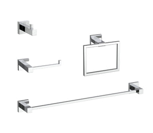 Elegant Lighting - HWB-12S4PCH - 4-Piece Bathroom Hardware Set - Isla - Chrome