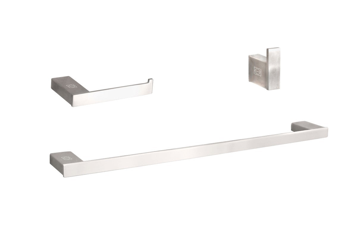 Elegant Lighting - HWB-13S3HBNK - 3-Piece Bathroom Hardware Set - Sofia - Brushed Nickel