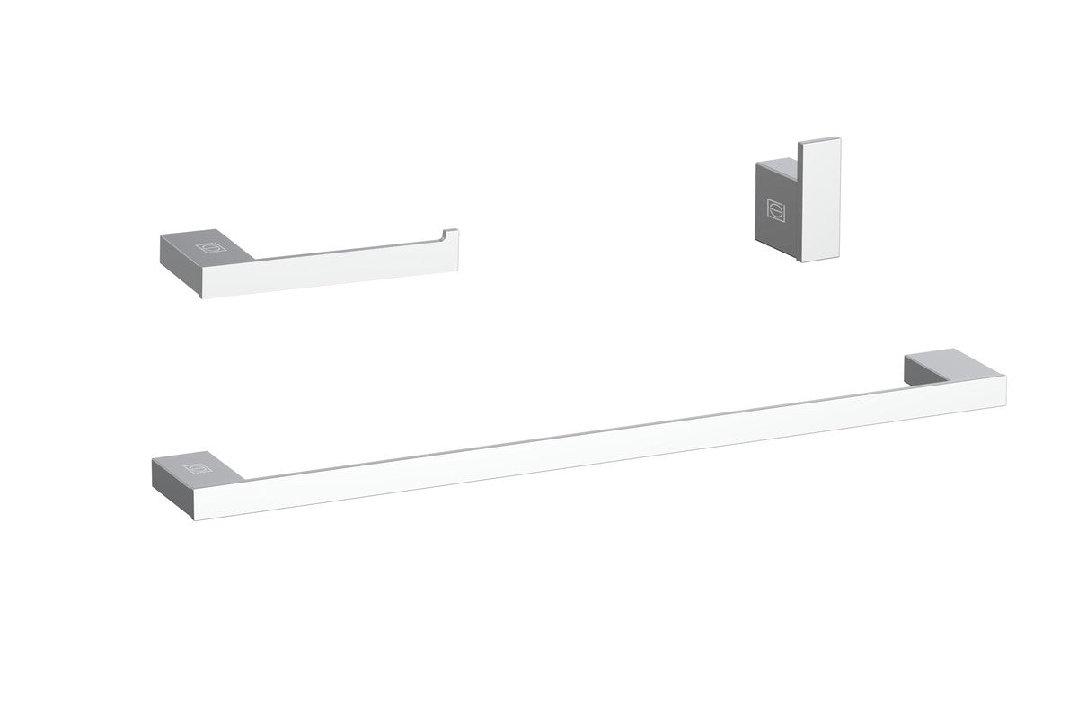 Elegant Lighting - HWB-13S3HPCH - 3-Piece Bathroom Hardware Set - Sofia - Chrome