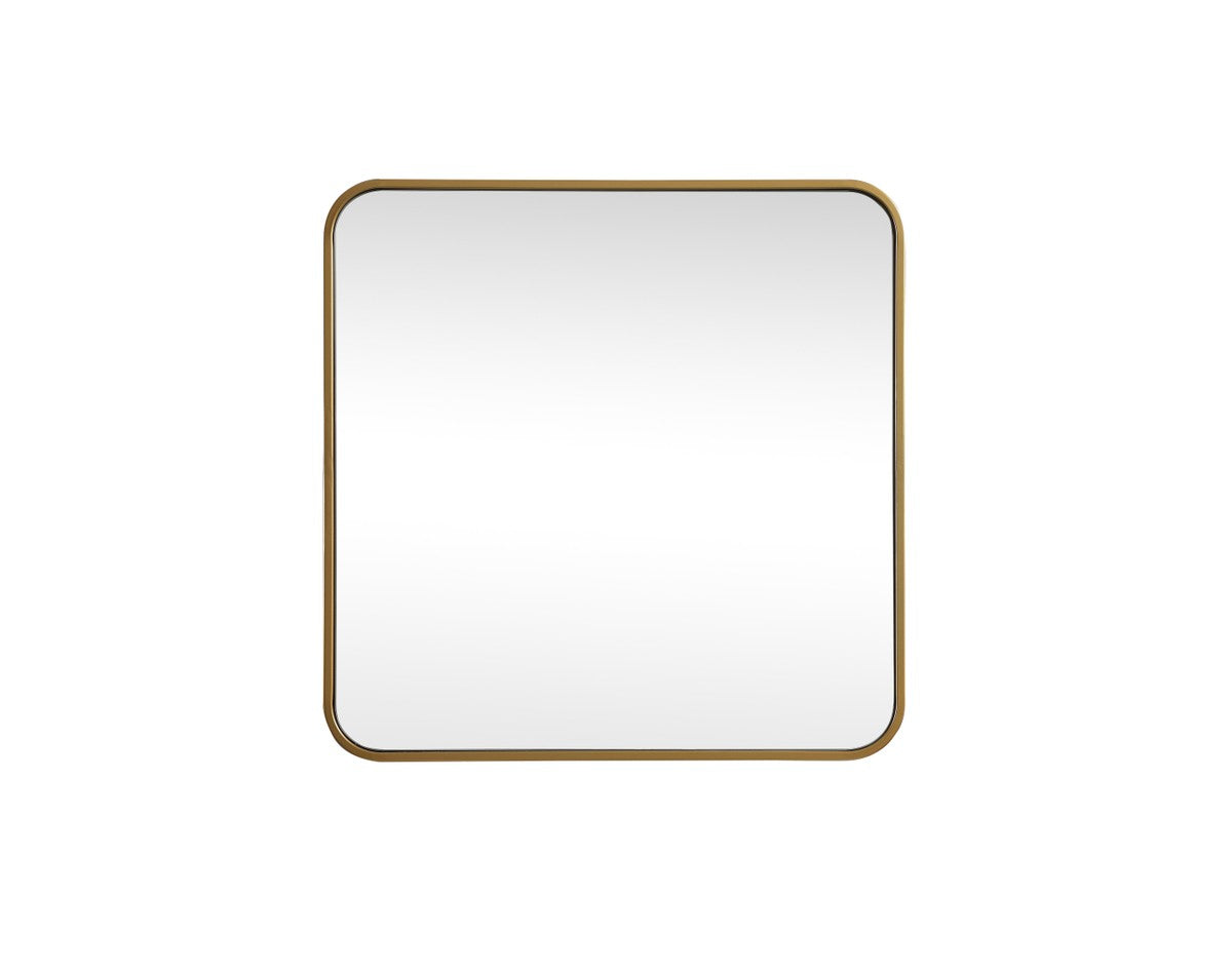 Elegant Lighting - MR802424BR - Mirror - Evermore - Brass