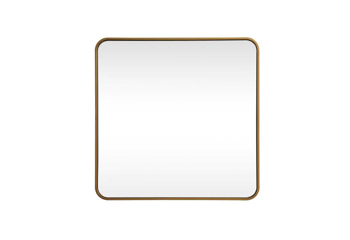 Elegant Lighting - MR803030BR - Mirror - Evermore - Brass