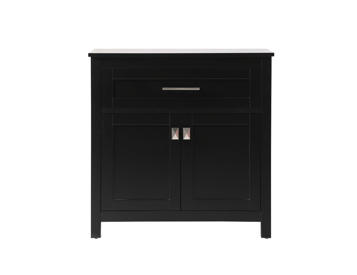 Elegant Lighting - SC013030BK - Bathroom Storage Freestanding Cabinet - Adian - Black
