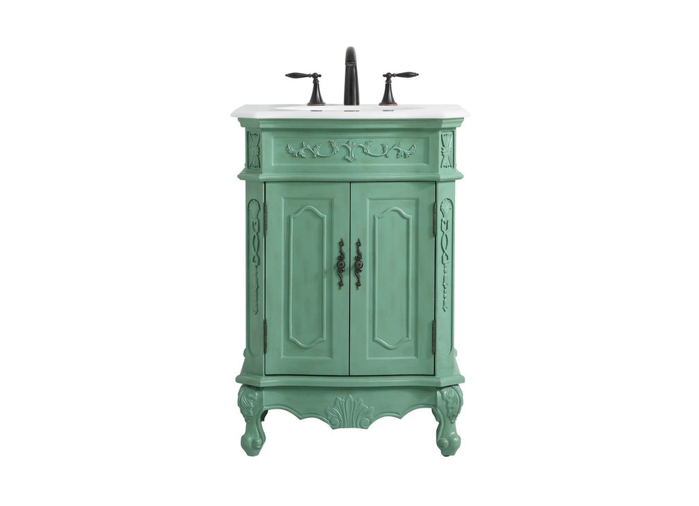 Elegant Lighting - VF10124VM-VW - Single Bathroom Vanity - Danville - Vintage mint