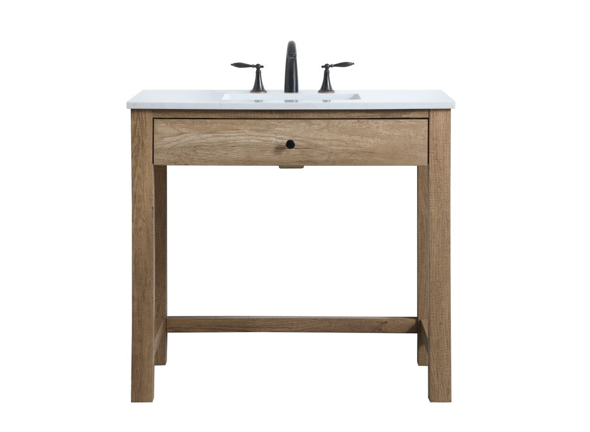 Elegant Lighting - VF14836NT - Bathroom Vanity - Hudson - Natural Oak