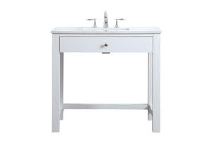 Elegant Lighting - VF14836WH - Bathroom Vanity - Hudson - White
