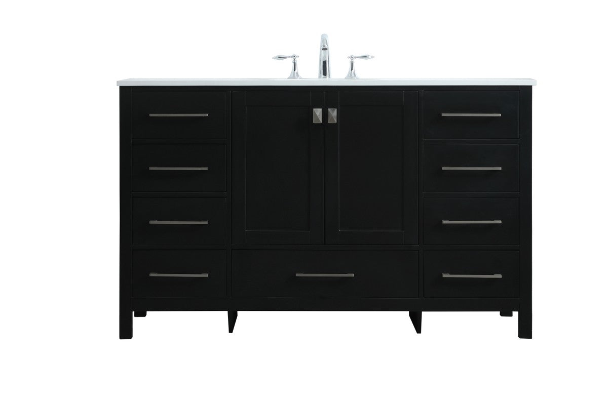 Elegant Lighting - VF18854BK - SIngle Bathroom Vanity - Irene - Black