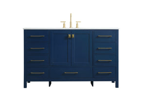 Elegant Lighting - VF18854BL - SIngle Bathroom Vanity - Irene - Blue