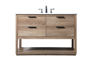 Elegant Lighting - VF19248NT - SIngle Bathroom Vanity - Larkin - Natural Oak