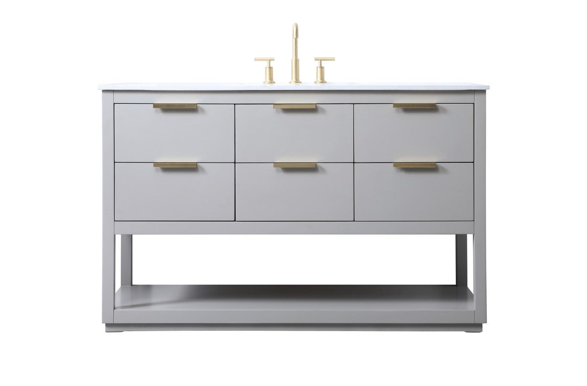 Elegant Lighting - VF19254GR - SIngle Bathroom Vanity - Larkin - Grey