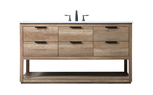 Elegant Lighting - VF19260NT - SIngle Bathroom Vanity - Larkin - Natural Oak