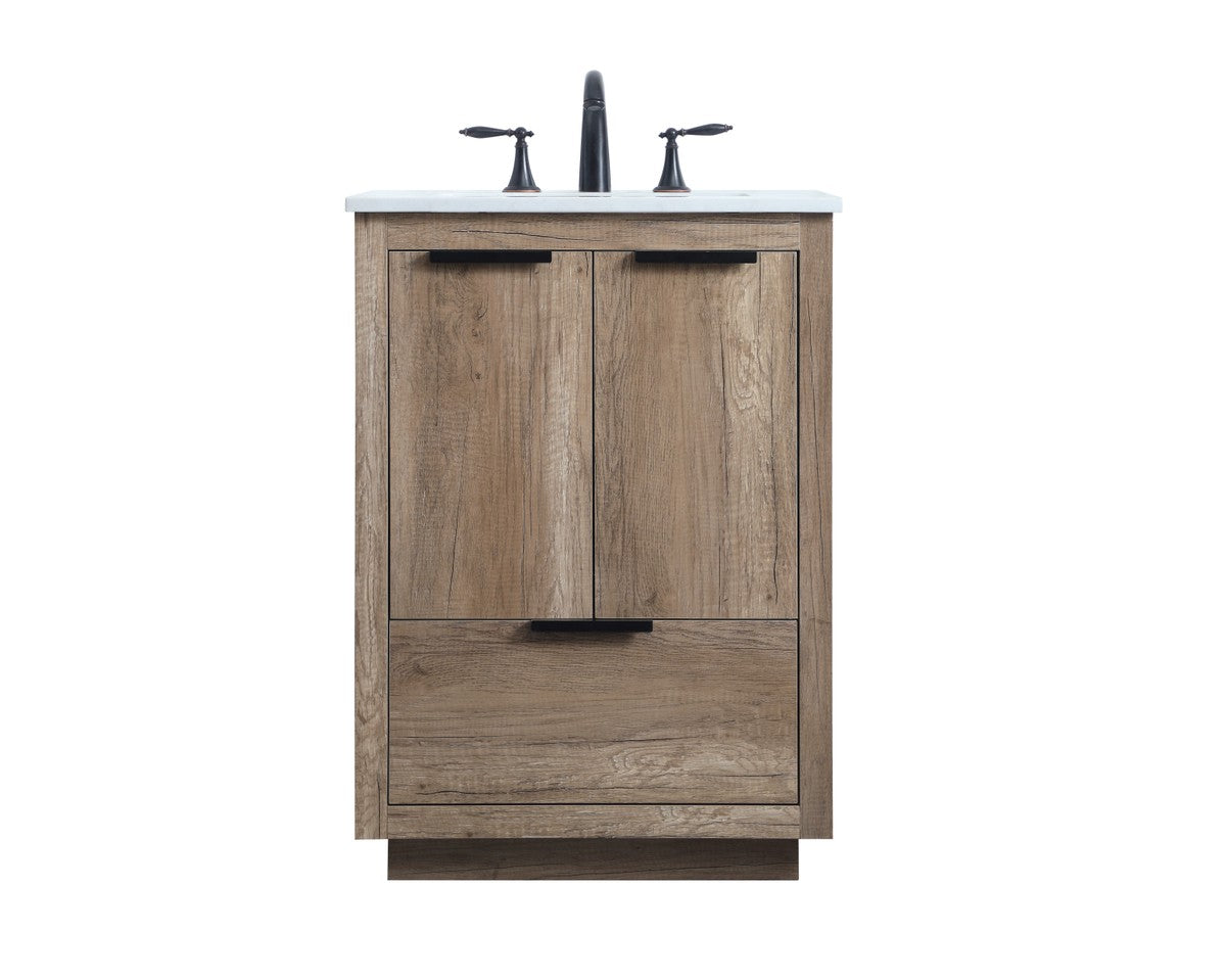 Elegant Lighting - VF19424NT - SIngle Bathroom Vanity - Blake - Natural Oak