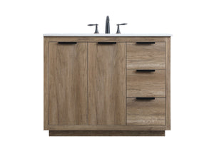 Elegant Lighting - VF19442NT - SIngle Bathroom Vanity - Blake - Natural Oak