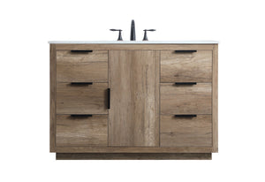 Elegant Lighting - VF19448NT - SIngle Bathroom Vanity - Blake - Natural Oak