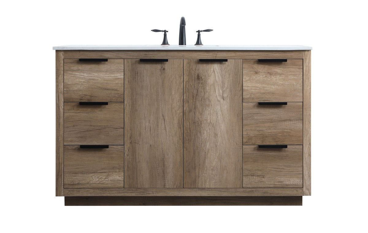 Elegant Lighting - VF19454NT - SIngle Bathroom Vanity - Blake - Natural Oak