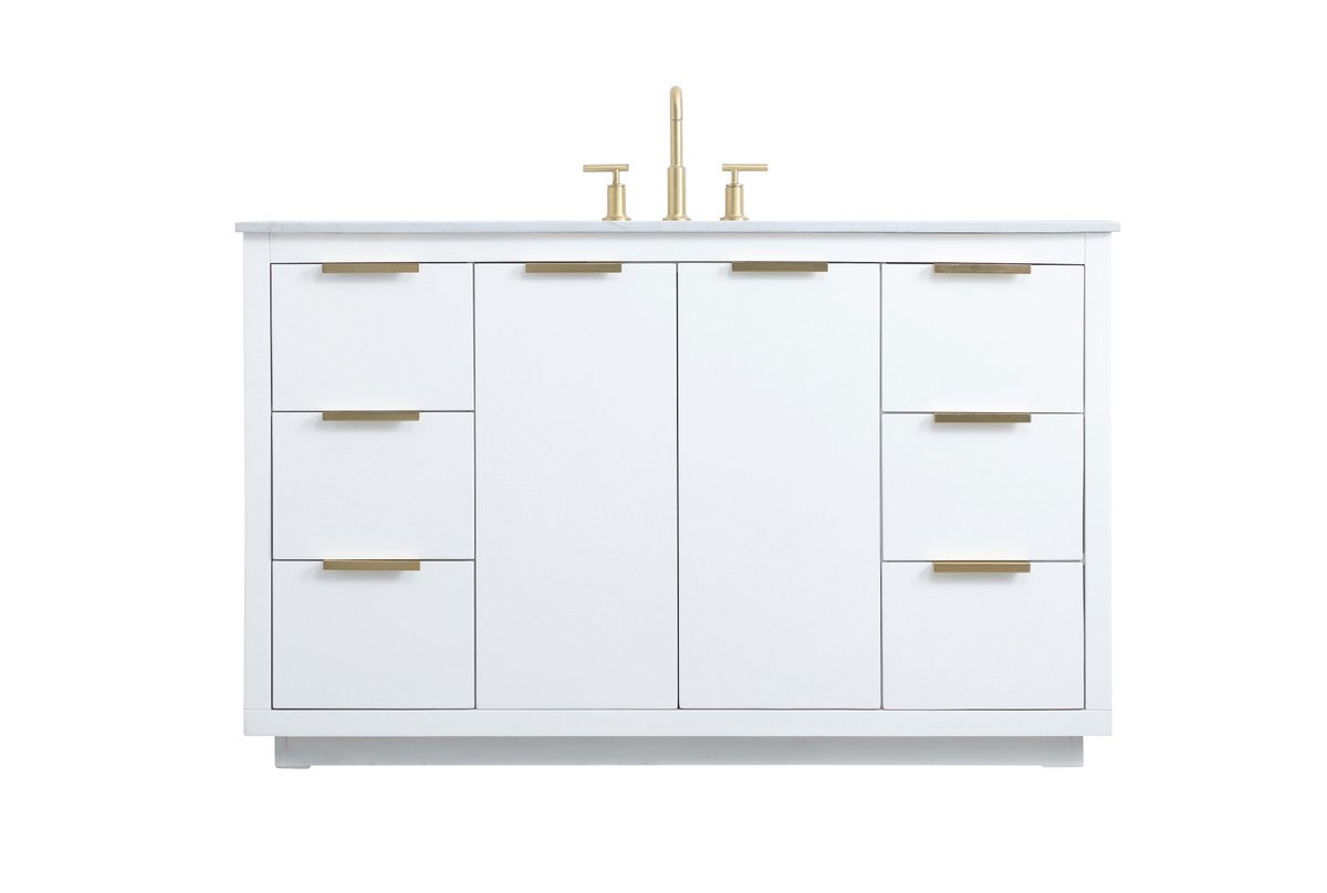 Elegant Lighting - VF19454WH - SIngle Bathroom Vanity - Blake - White