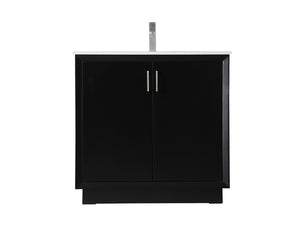 Elegant Lighting - VF19636BK - SIngle Bathroom Vanity - Hayes - Black