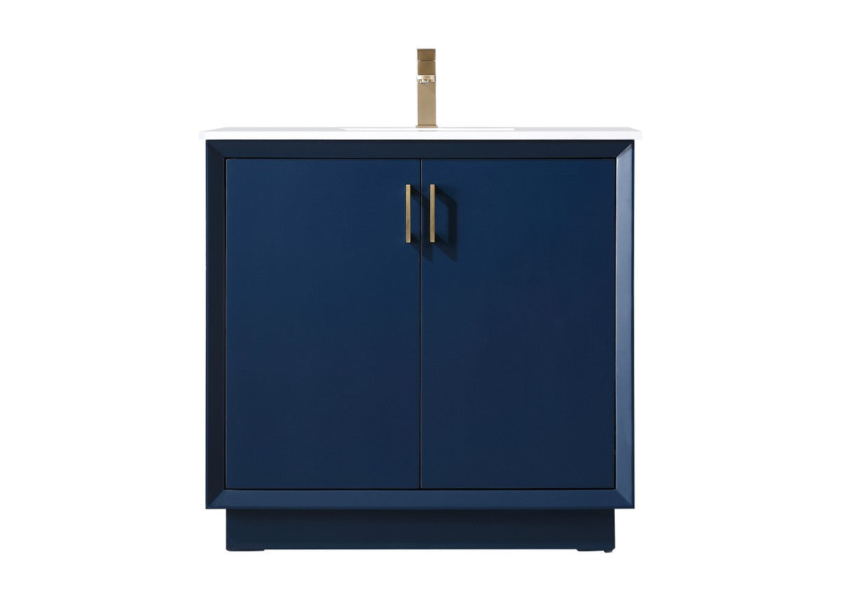 Elegant Lighting - VF19636BL - SIngle Bathroom Vanity - Hayes - Blue