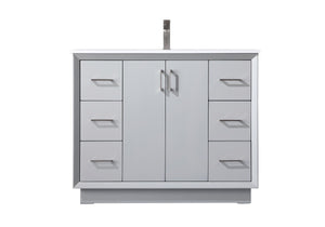 Elegant Lighting - VF19642GR - SIngle Bathroom Vanity - Hayes - Grey