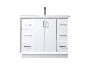 Elegant Lighting - VF19642WH - SIngle Bathroom Vanity - Hayes - White