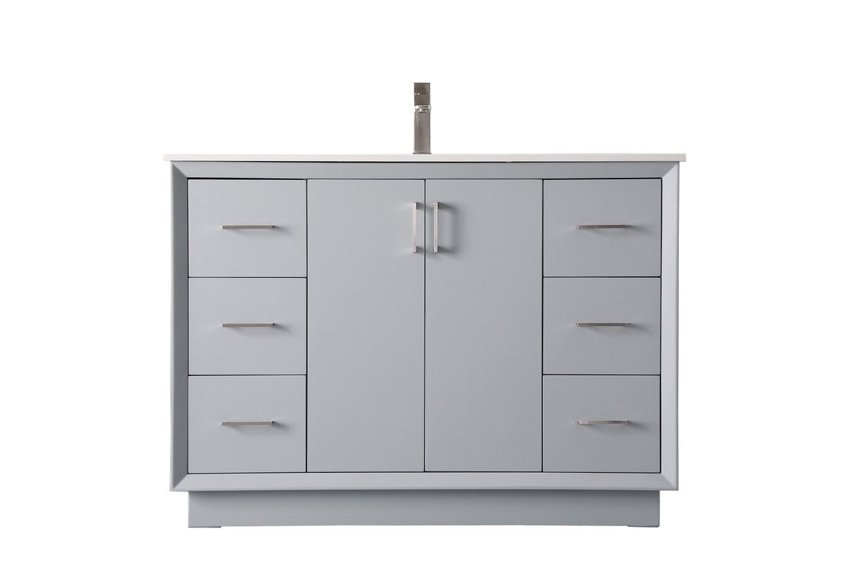 Elegant Lighting - VF19648GR - SIngle Bathroom Vanity - Hayes - Grey