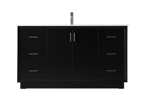 Elegant Lighting - VF19660BK - SIngle Bathroom Vanity - Hayes - Black