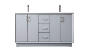 Elegant Lighting - VF19660DGR - Double Bathroom Vanity - Hayes - Grey