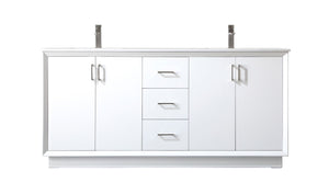 Elegant Lighting - VF19672DWH - Double Bathroom Vanity - Hayes - White