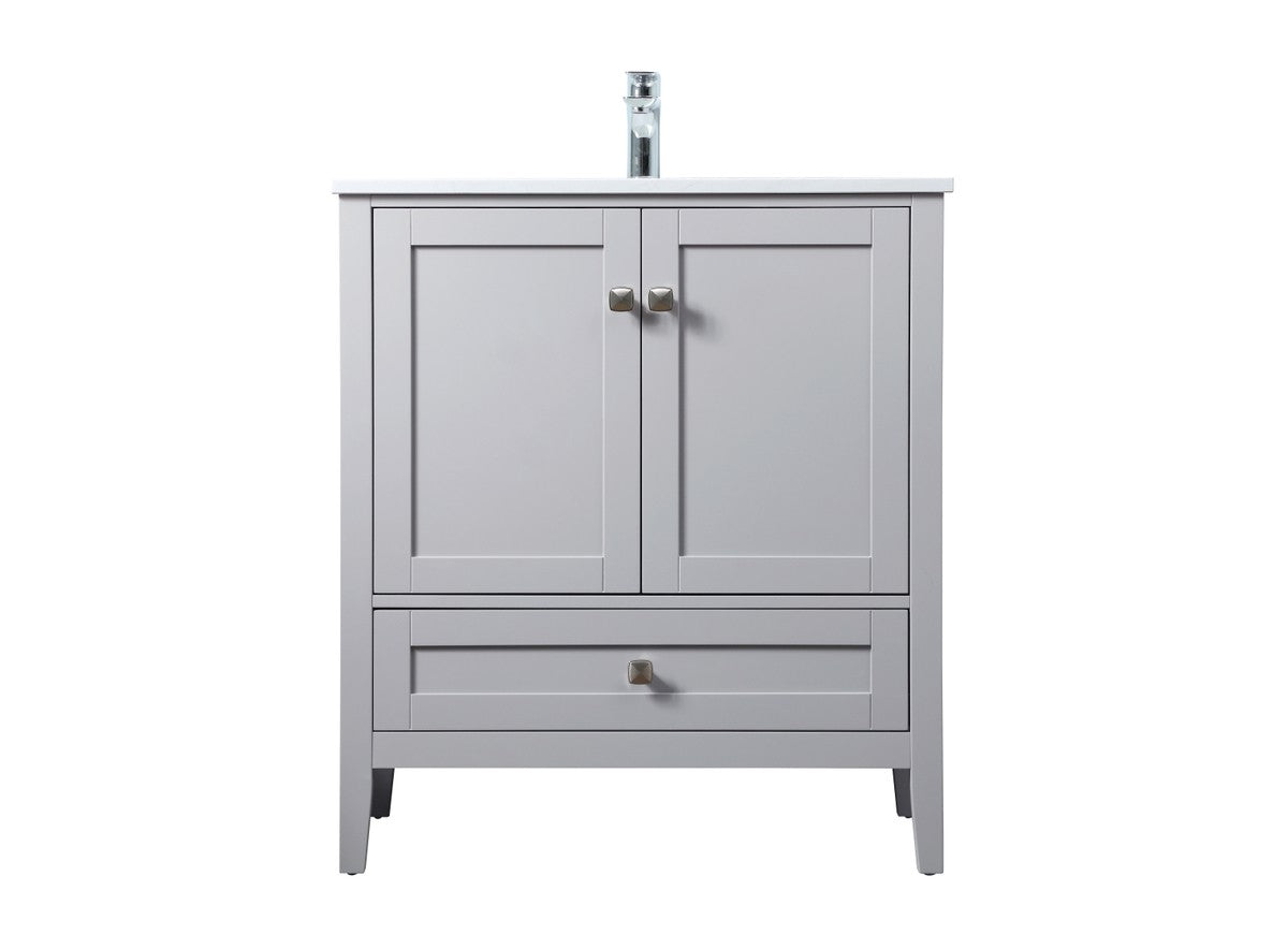 Elegant Lighting - VF21130GR - SIngle Bathroom Vanity - Hamilton - Grey