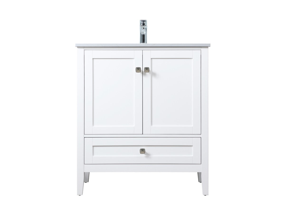 Elegant Lighting - VF21130WH - SIngle Bathroom Vanity - Hamilton - White