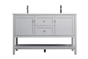 Elegant Lighting - VF22254DGR - Double Bathroom Vanity - Heath - Grey