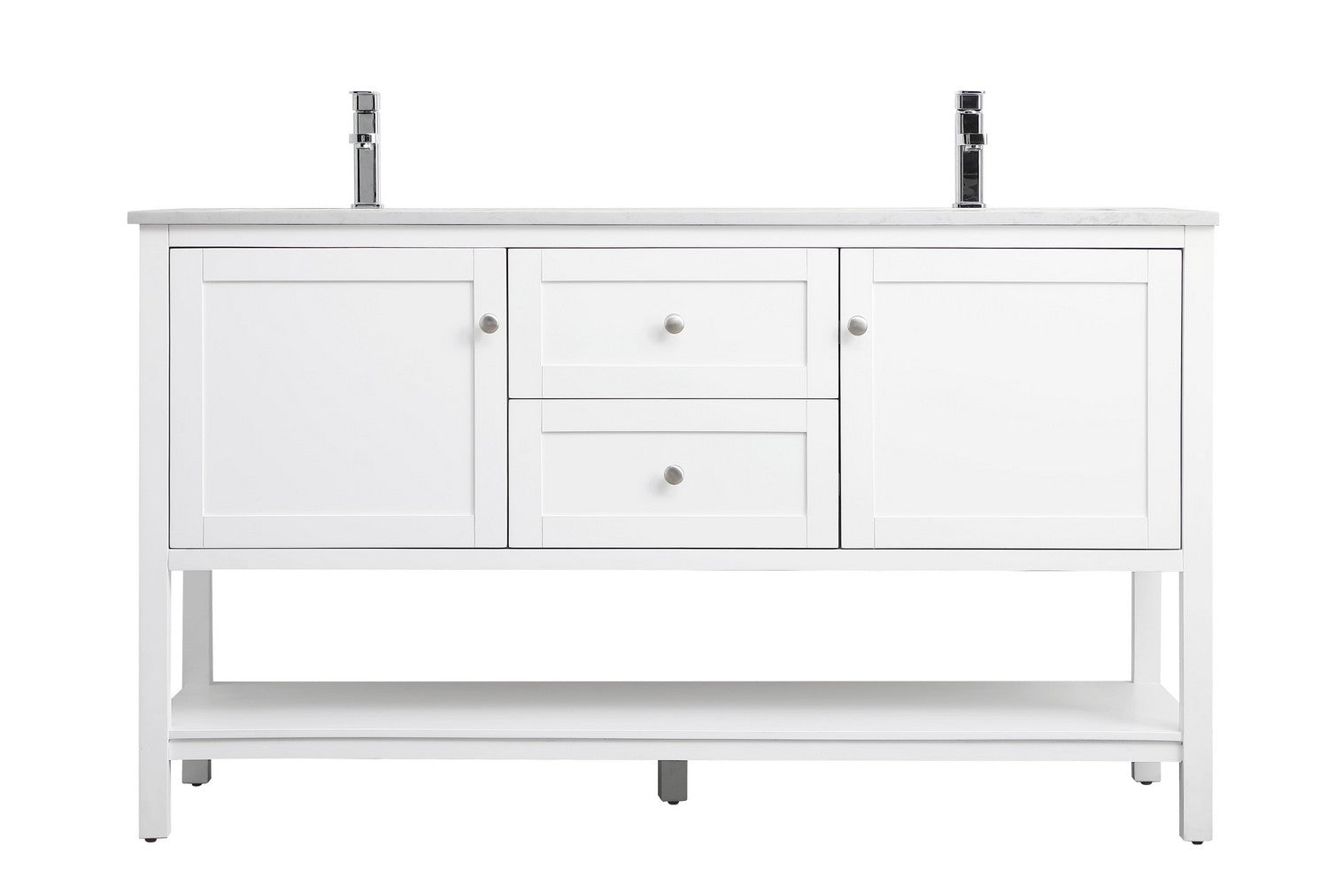 Elegant Lighting - VF22260DWH - Double Bathroom Vanity - Heath - White