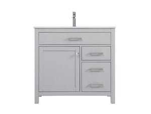 Elegant Lighting - VF23336GR - SIngle Bathroom Vanity - Lewis - Grey