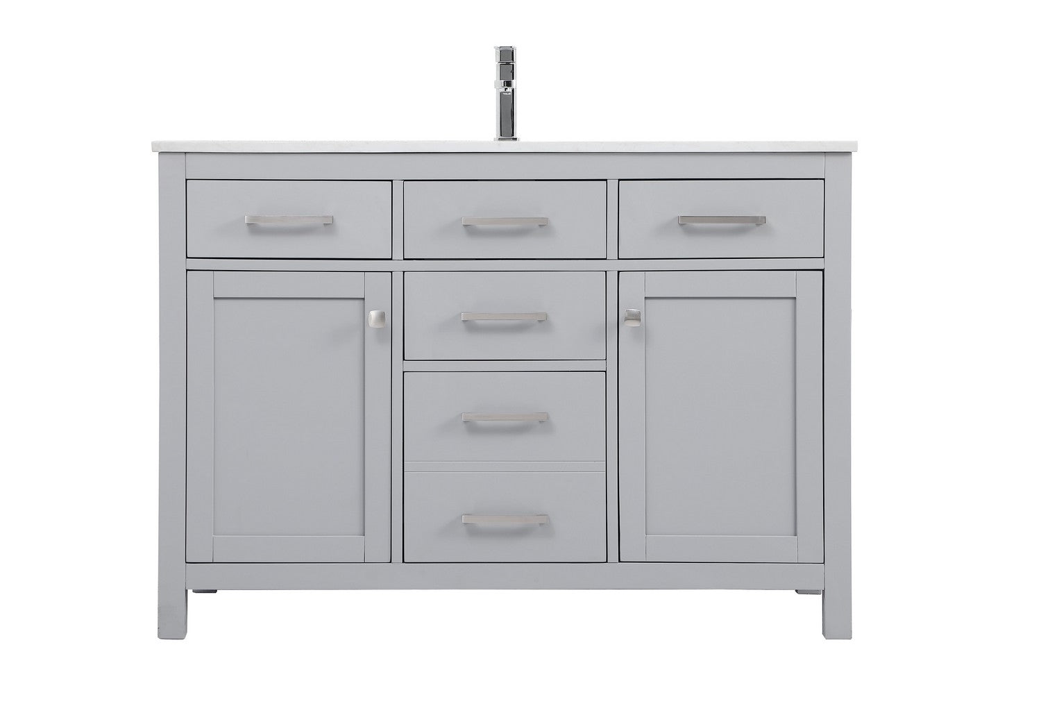 Elegant Lighting - VF23348GR - SIngle Bathroom Vanity - Lewis - Grey