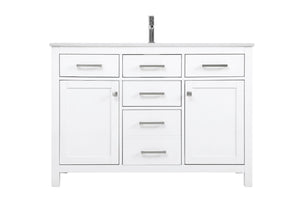 Elegant Lighting - VF23348WH - SIngle Bathroom Vanity - Lewis - White