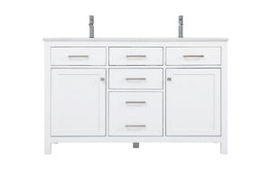 Elegant Lighting - VF23354DWH - Double Bathroom Vanity - Lewis - White