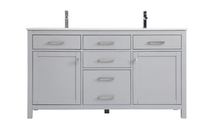 Elegant Lighting - VF23360DGR - Double Bathroom Vanity - Lewis - Grey