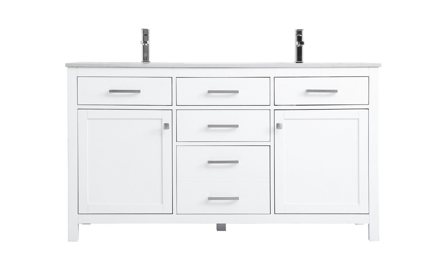 Elegant Lighting - VF23360DWH - Double Bathroom Vanity - Lewis - White