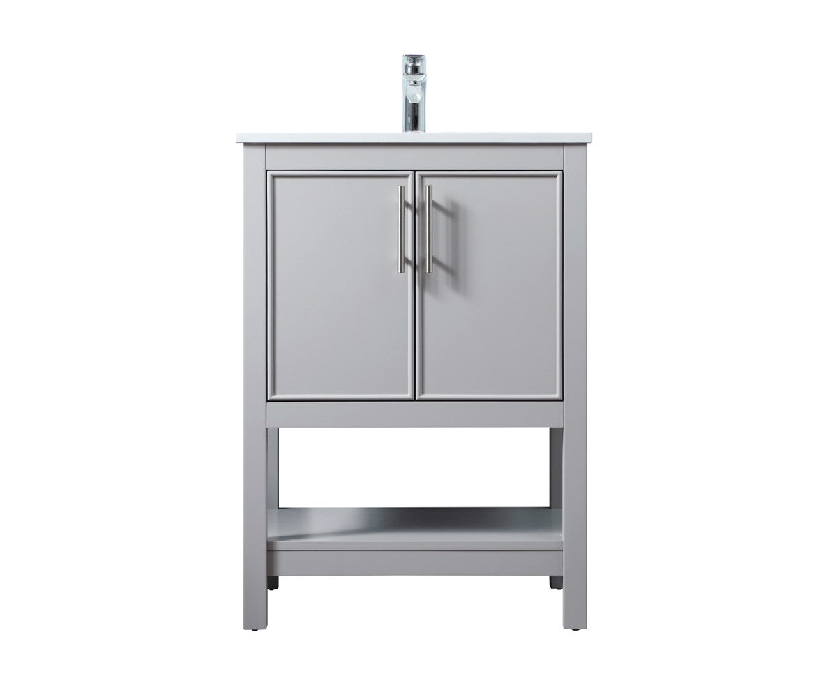 Elegant Lighting - VF26624GR - SIngle Bathroom Vanity - Everett - Grey