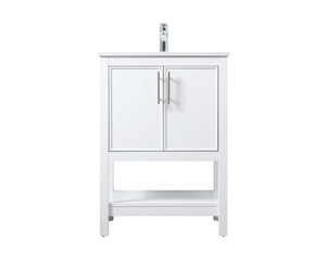 Elegant Lighting - VF26624WH - SIngle Bathroom Vanity - Everett - White