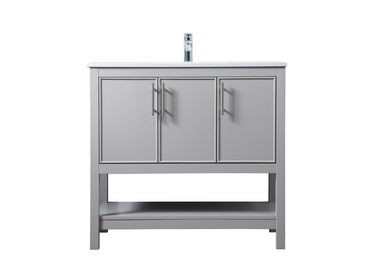 Elegant Lighting - VF26636GR - SIngle Bathroom Vanity - Everett - Grey