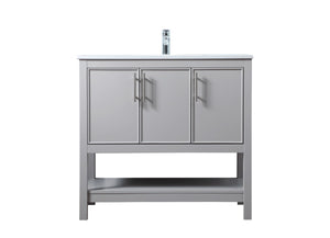 Elegant Lighting - VF26636GR - SIngle Bathroom Vanity - Everett - Grey