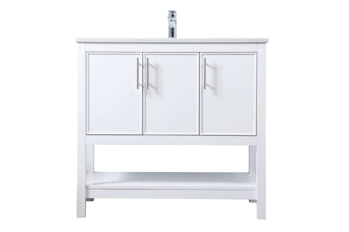 Elegant Lighting - VF26636WH - SIngle Bathroom Vanity - Everett - White