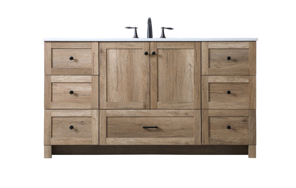 Elegant Lighting - VF2860NT - SIngle Bathroom Vanity - Soma - Natural Oak