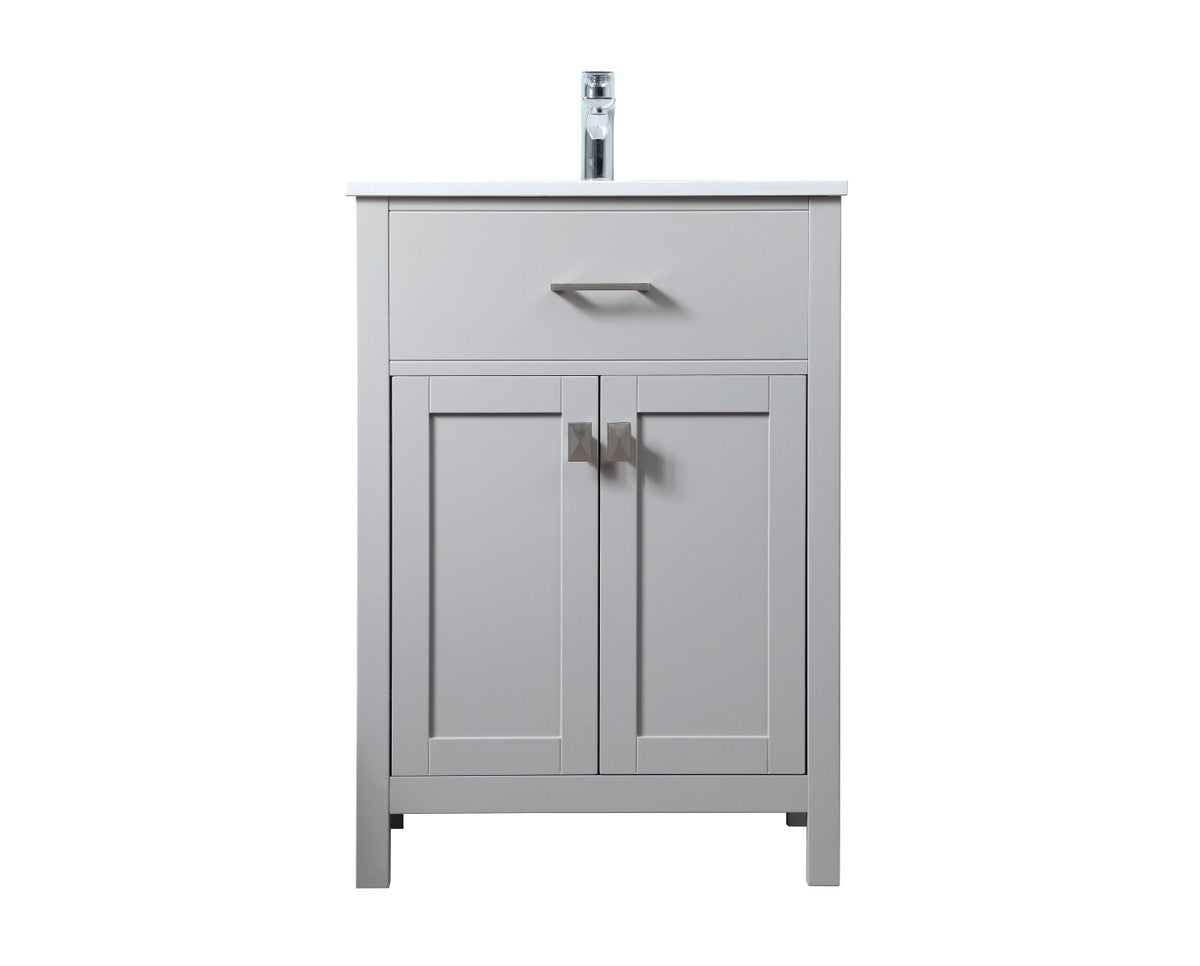 Elegant Lighting - VF28824GR - SIngle Bathroom Vanity - Harrison - Grey