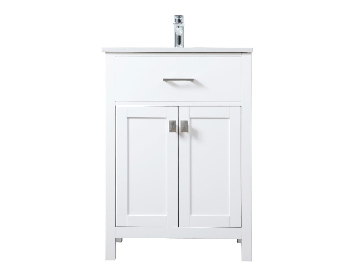 Elegant Lighting - VF28824WH - SIngle Bathroom Vanity - Harrison - White