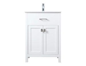 Elegant Lighting - VF28824WH - SIngle Bathroom Vanity - Harrison - White