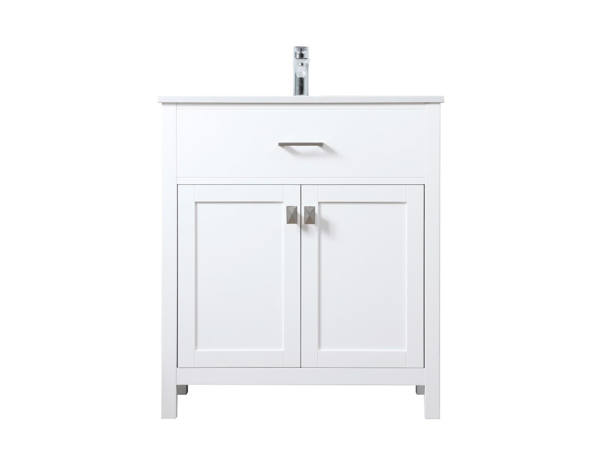 Elegant Lighting - VF28830WH - SIngle Bathroom Vanity - Harrison - White