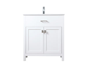 Elegant Lighting - VF28830WH - SIngle Bathroom Vanity - Harrison - White