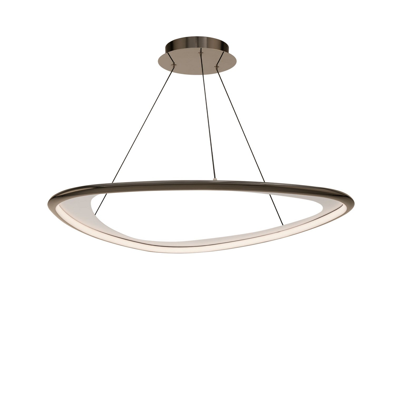 W.A.C. Lighting - PD-41433-30-BC - LED Pendant - Oyster - Black Chrome